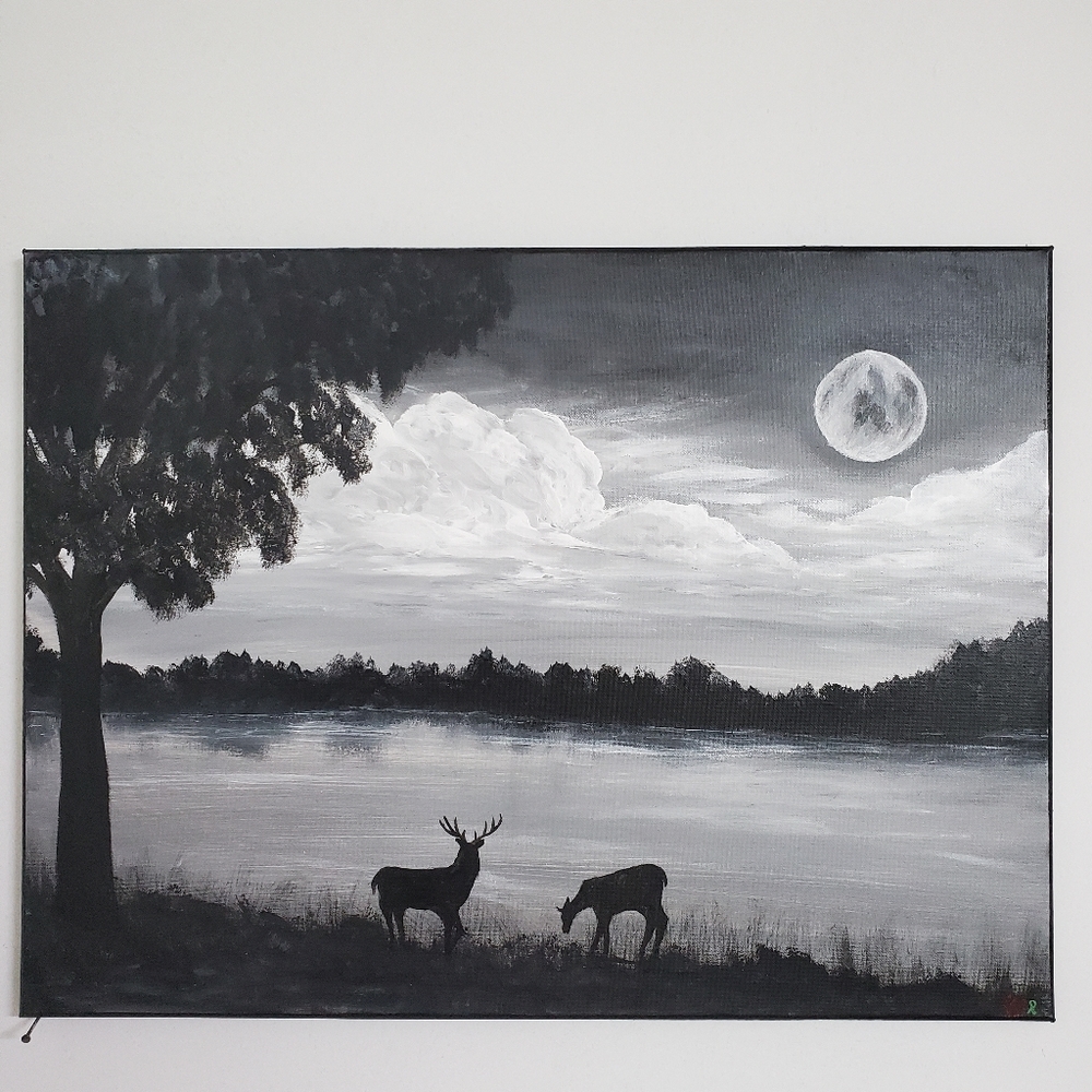 "Midnight Drink" Original Art
